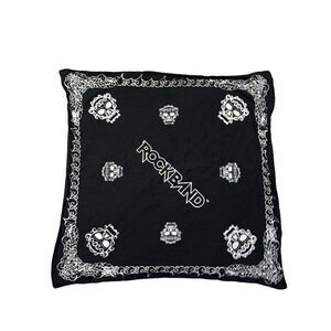 Rock Band Black & White Square Bandana Handkerchief Head Band Tapestry Vintage